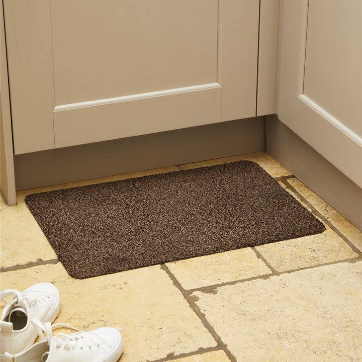 Waterloo Brown Cotton Rich Midweight Borderless Washable Ma for wholesale by Esselle Limited