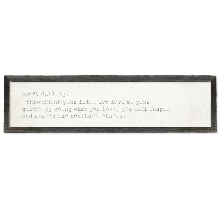 Sweet Gumball Inc. - Wholesale Sign - 'Sweet Darling' Shelf Art1