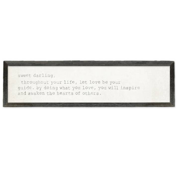 Sweet Gumball Inc. - Wholesale Sign - 'Sweet Darling' Shelf Art1