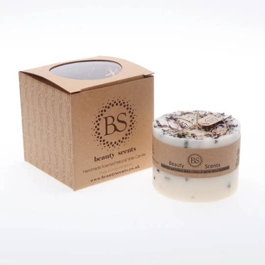 Vela perfumada grande de soja con flores silvestres, caja de 6 para venta al por mayor de Beauty Scents Ltd.