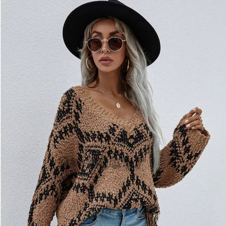 Distressed Sweater for wholesale by Serenity Collective