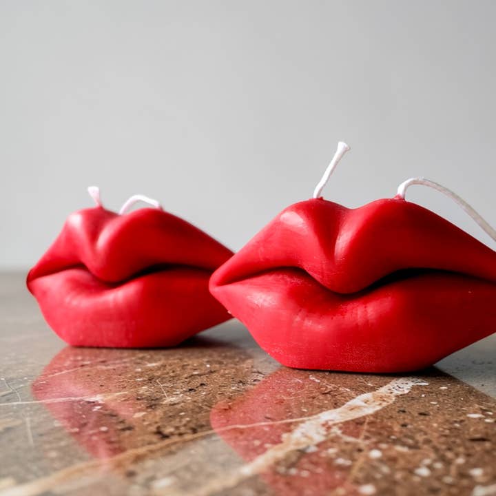 Visage Lèvres Bougie pour la vente par Agaboo Candle