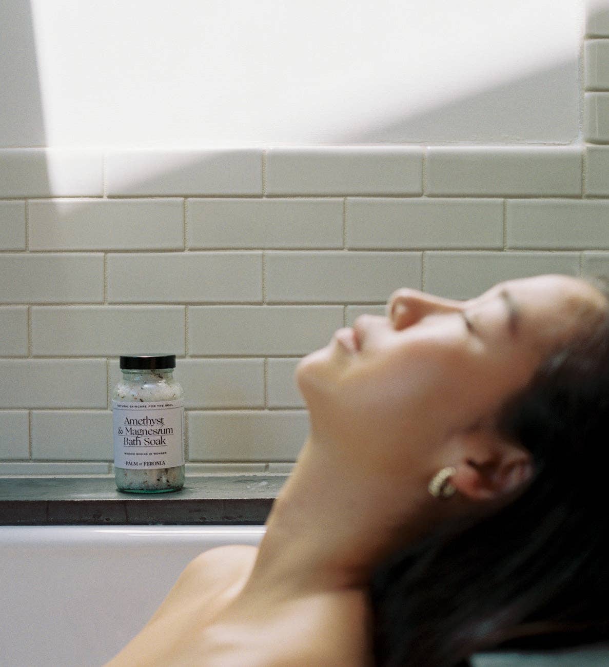 Palm of Feronia - Vendita all'ingrosso Sali da bagno - Ammollo da bagno con ametista e magnesio – ammollo di sali minerali per il riposo3