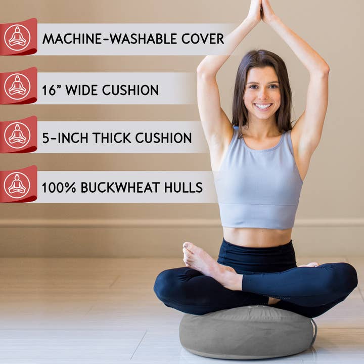 Florensi - Wholesale Meditation Supplies - Meditation Cushion - Large & Velvet Cover7