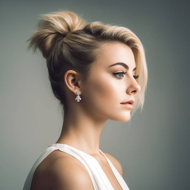 Emma crystal bridal earrings for wholesale by Amandine Jewelry