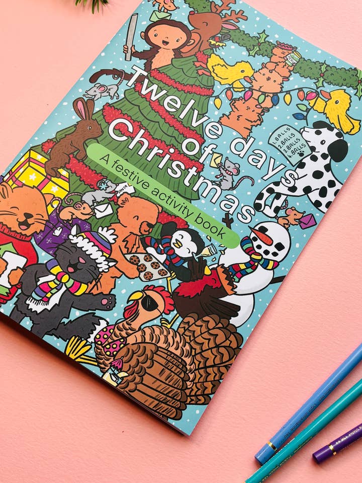 Twelve days of Christmas: a festive activity book for wholesale by Pixiecraft