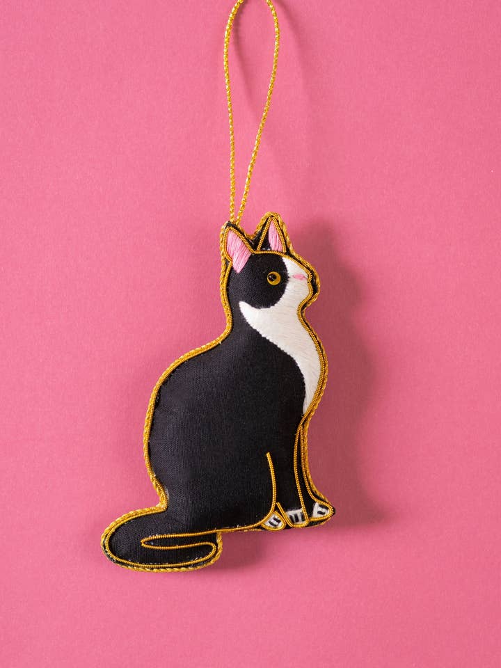 Decorazione Gatto Nero senza Plastica Vergine per la vendita all'ingrosso da parte di Ian Snow Ltd