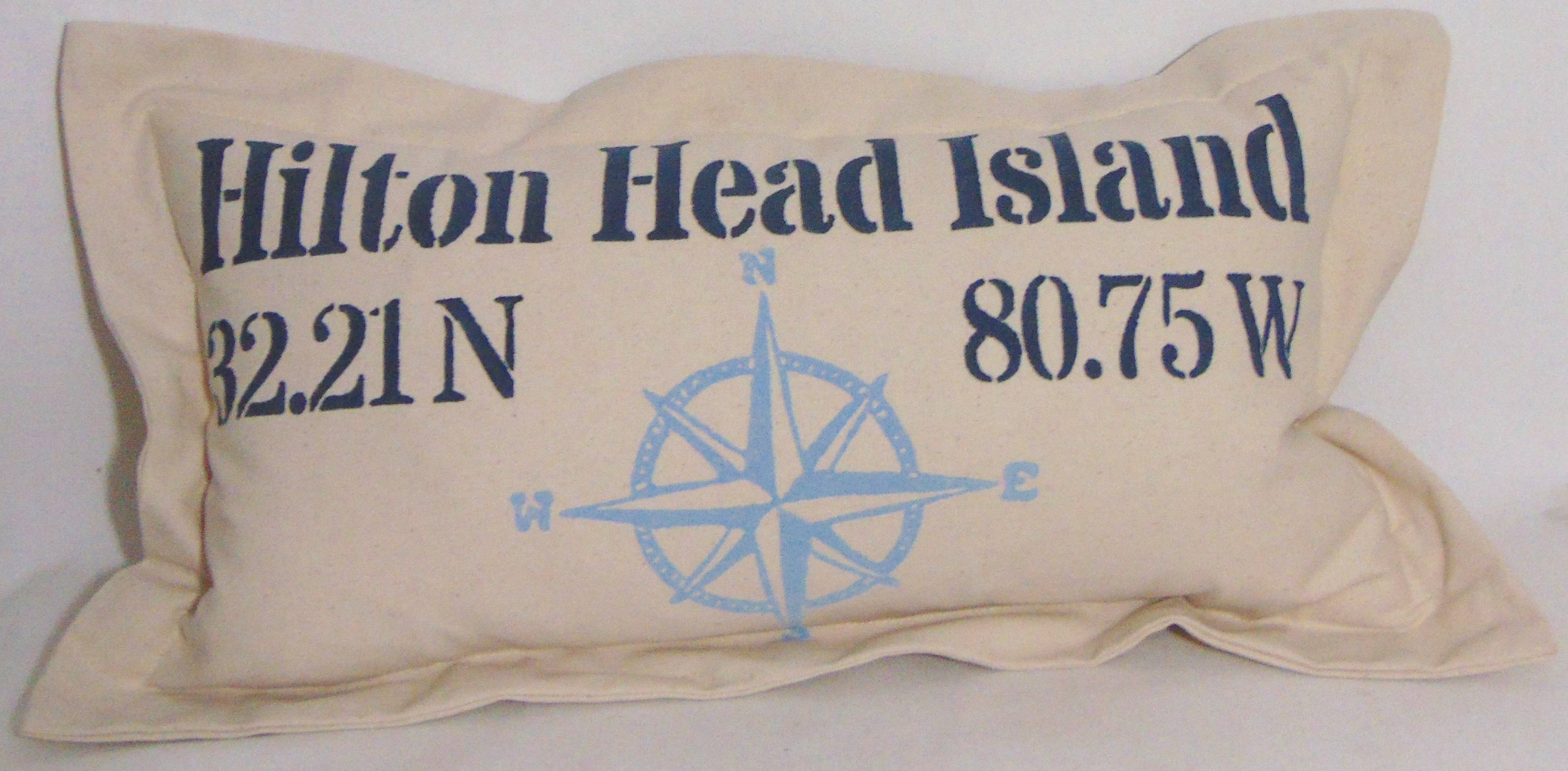 Lowcountry Linens - Wholesale Throw Pillow Cover - Custom Coordinates Heavy Natural Canvas Lumbar Pillow COVER9