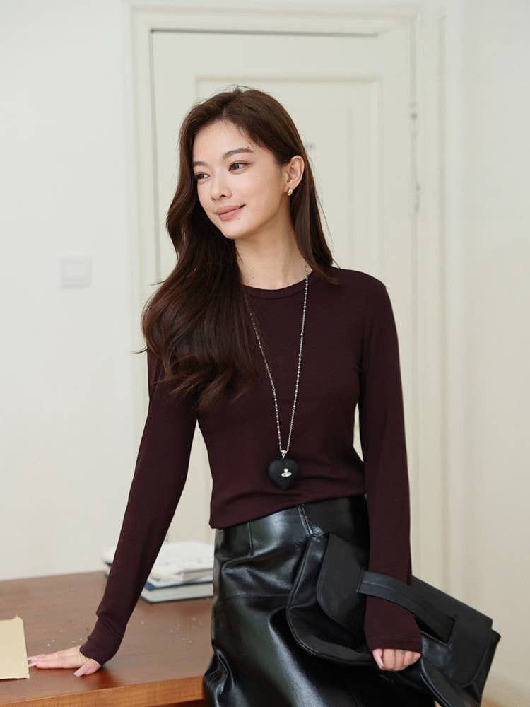 Hope & Sunshine – wholesale Stickad topp - Dam – Tencel Lyocell Ulltopp4