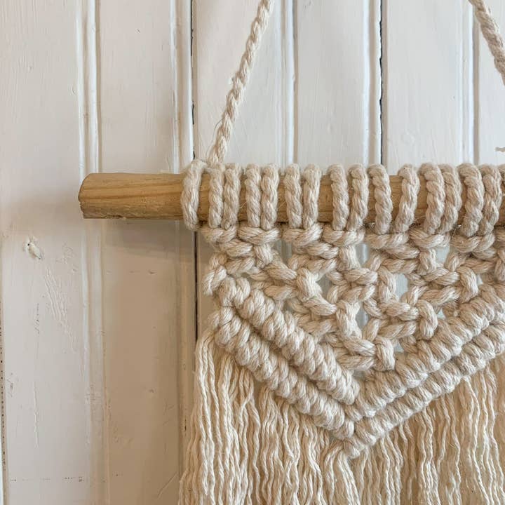 Made Market Co. - Wholesale Tapestry/Textile - Small Macrame Wall Hanging