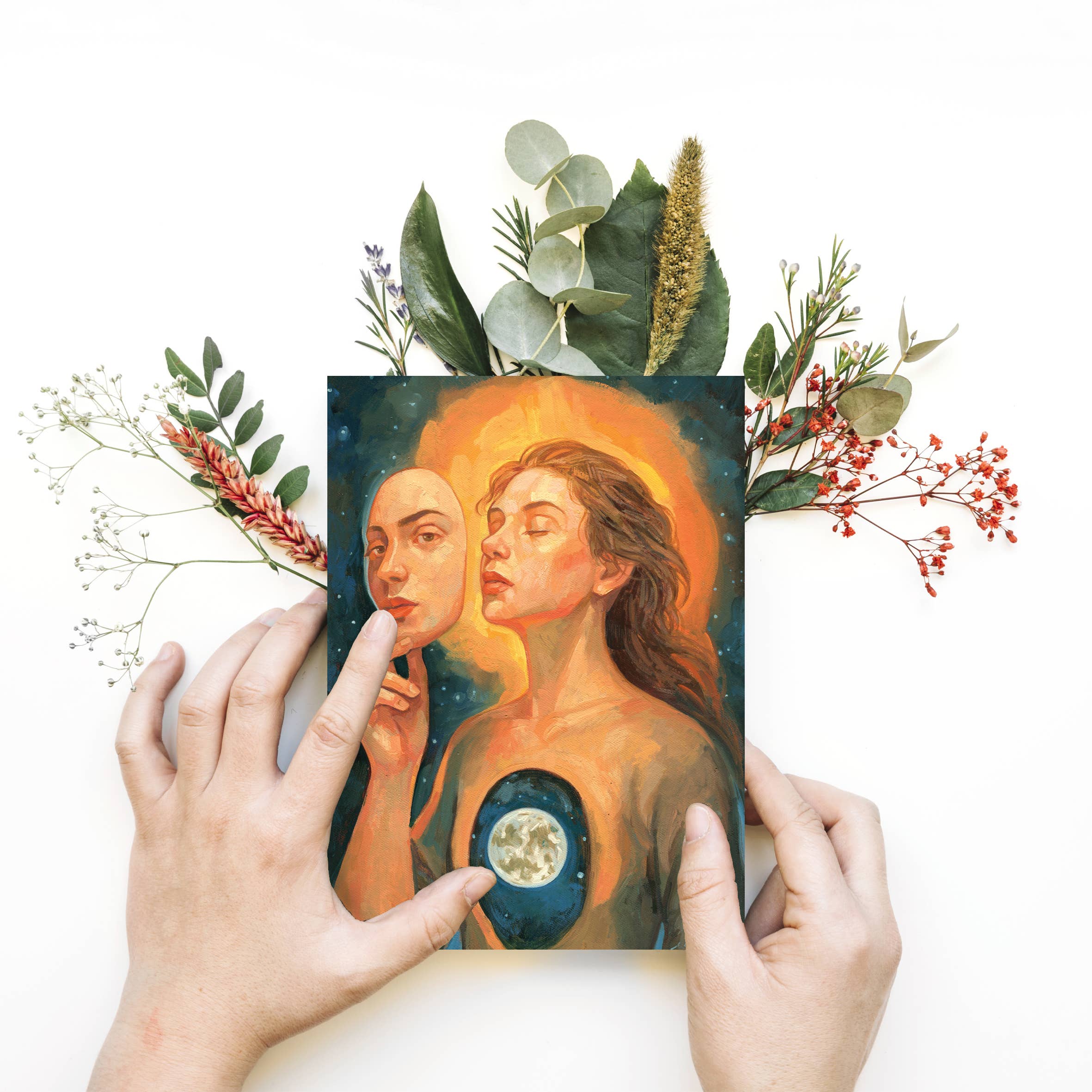 Atelier No.1 – Postal por atacado – Postal, DIN A6, mulher, universo2