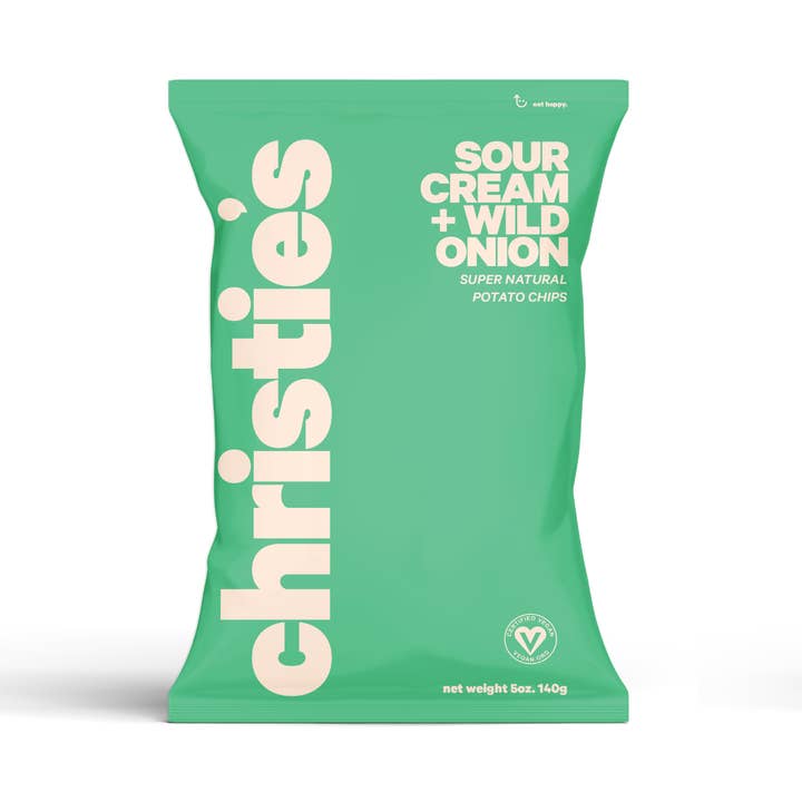 Christie's - Vendita all'ingrosso Patatine - Sacchetto di patatine di patate con panna acida e cipolla selvatica