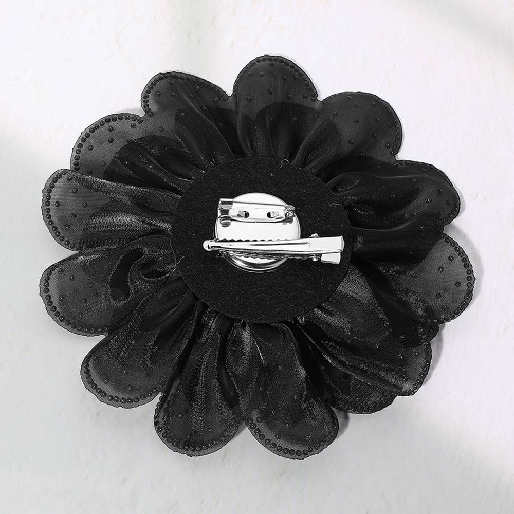 Sensibling Corp. - Venta al por mayor Broches - Broche / Pinza para el Pelo con Flor de Tela Adornada con Brillantes11