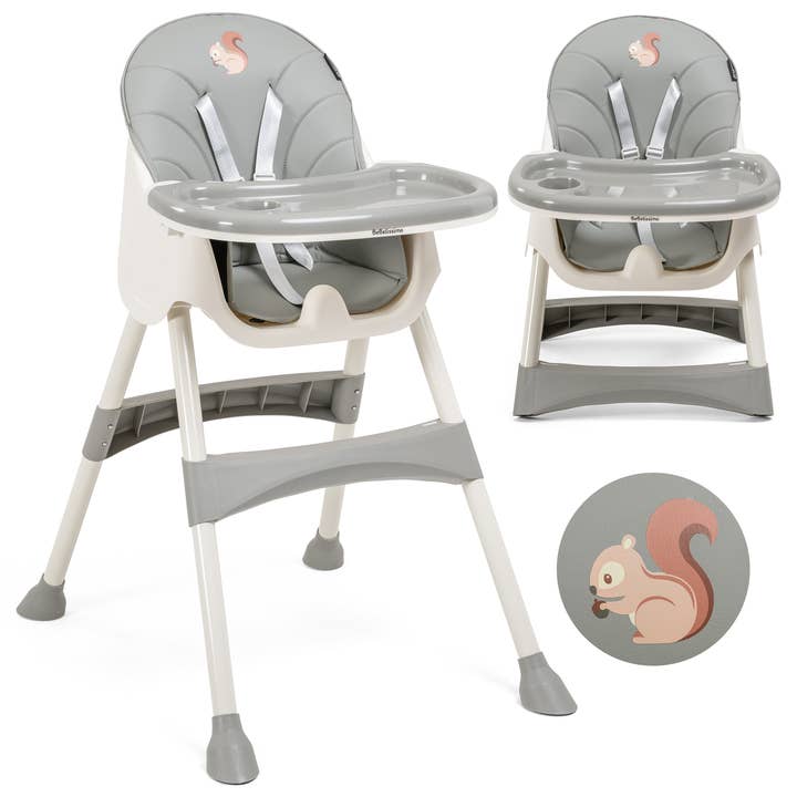 BEBELISSIMO - Seggiolone Evolutivo per Bambini - da 6 mesi fino a 20 kg - Disco Pinguino - altezza regolabile - grigio Scoiattolo per la vendita all'ingrosso da parte di Bebelissimo J'aime