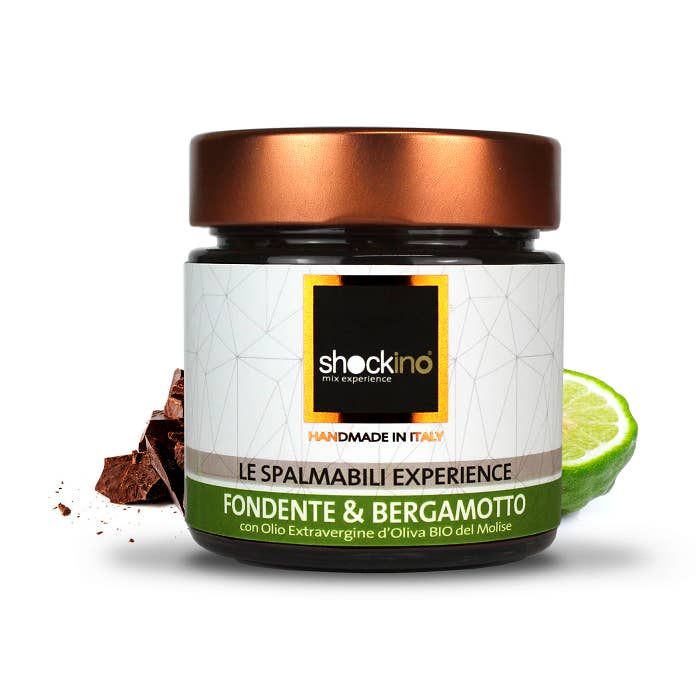 Crema Spalmabile al Fondente & Bergamotto - 200g Italy per la vendita all'ingrosso da parte di Shockino Mix Experience