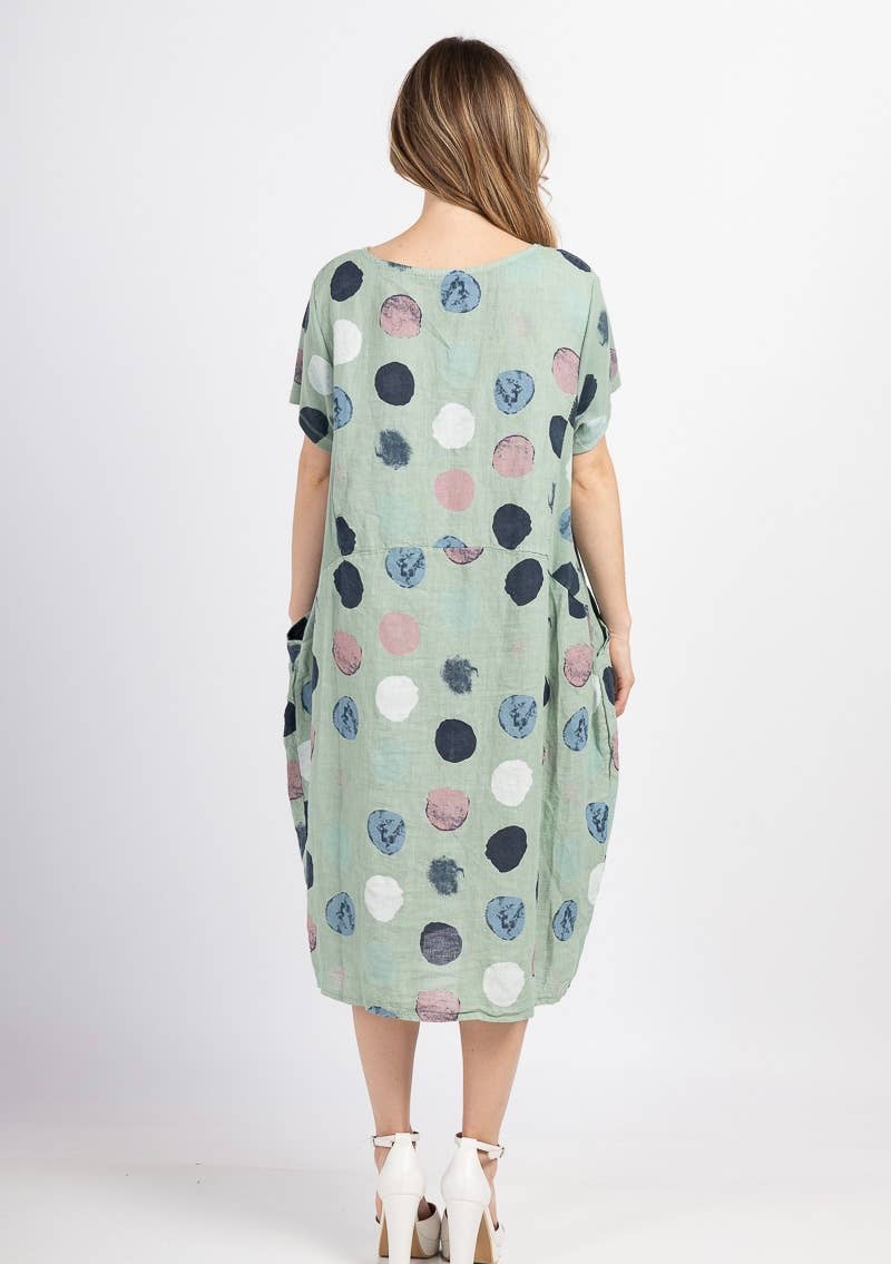 LINEN & COTTON HOUSE - Wholesale Jurk - Dames - 3533 jurk van linnen | dameskleding36