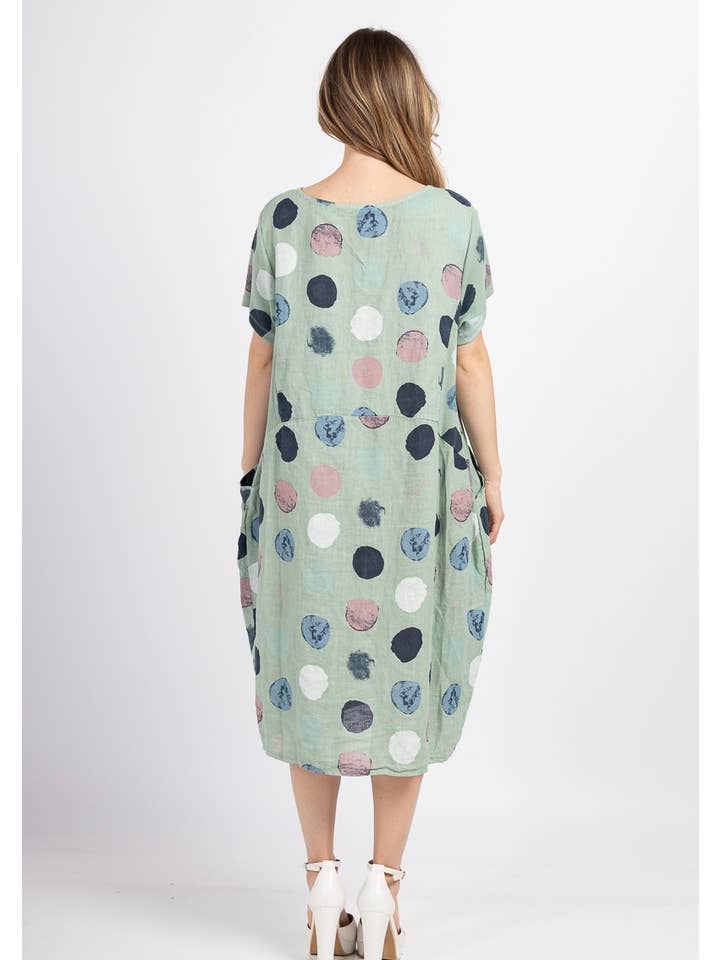 LINEN & COTTON HOUSE - Wholesale Jurk - Dames - 3533 jurk van linnen | dameskleding36