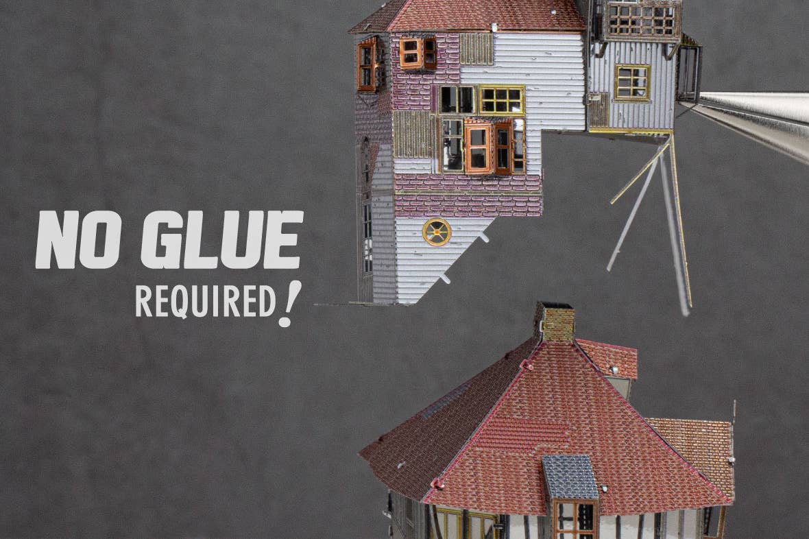 Metal Earth - Wholesale DIY Craft Kit - Harry Potter - The Burrow in Colour4