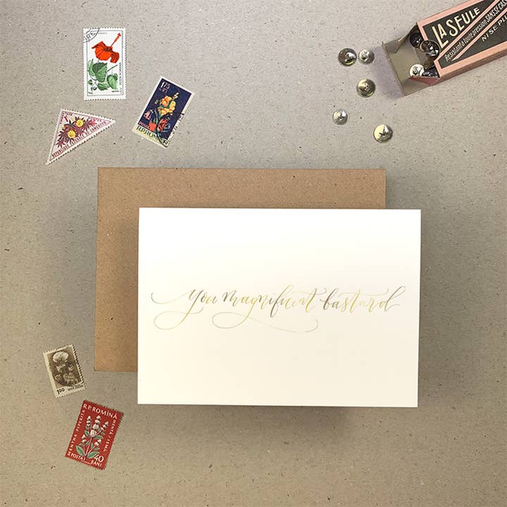 You Magnificent Bastard Card for wholesale by IMOGEN OWEN