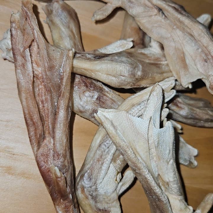 Freeze Dried Duck Feet for wholesale by Frost Fang LLC