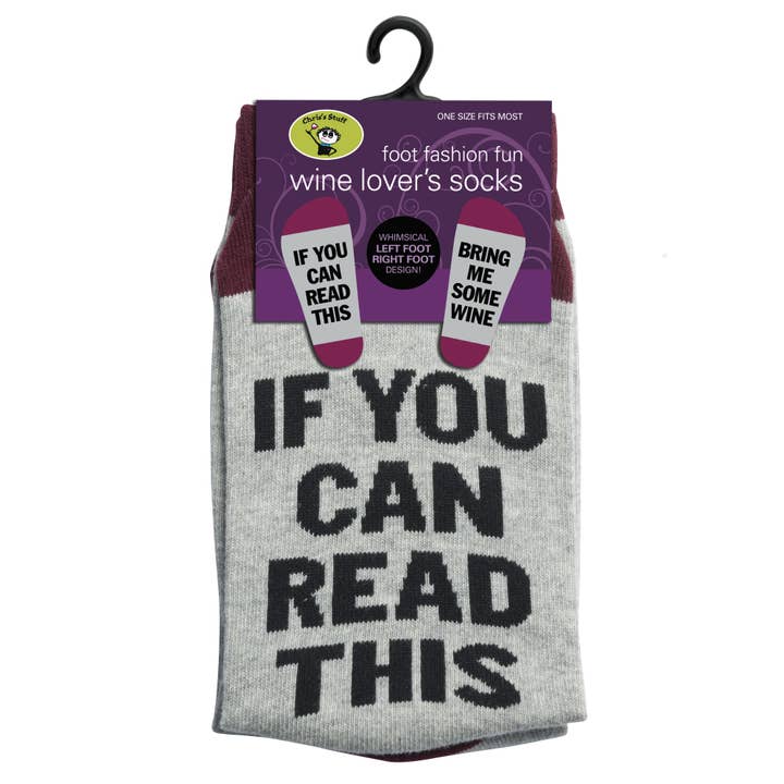 Chris’s Stuff Inc. - Wholesale Socks - Unisex - Bring Me Wine Socks