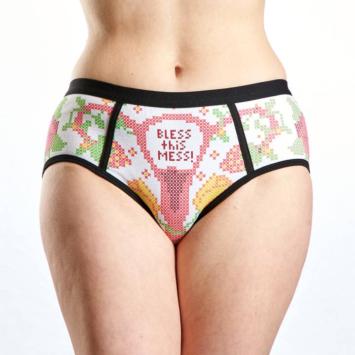 Harebrained! - Wholesale Underwear - Women's - Bless This Mess Period Panties