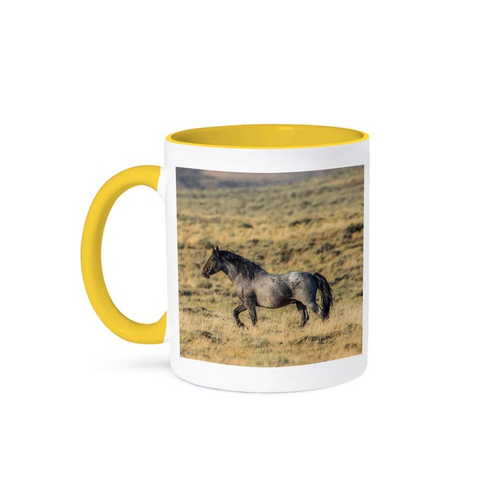 3dRose - Wholesale Coffee Mug - 3dRose, USA, Wyoming, Sweetwater County, Red Desert, Wild Stallion., Mug