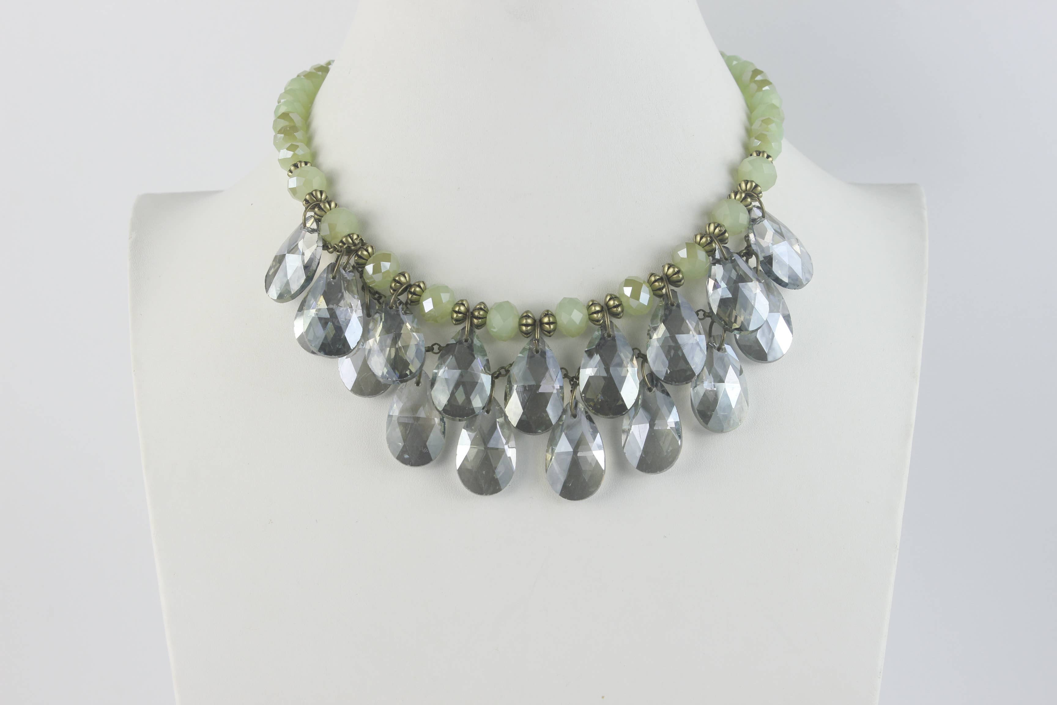 Ole - Venta al por mayor Gargantilla/collar - Gargantilla con forma de gota de agua de cristal para mujer3