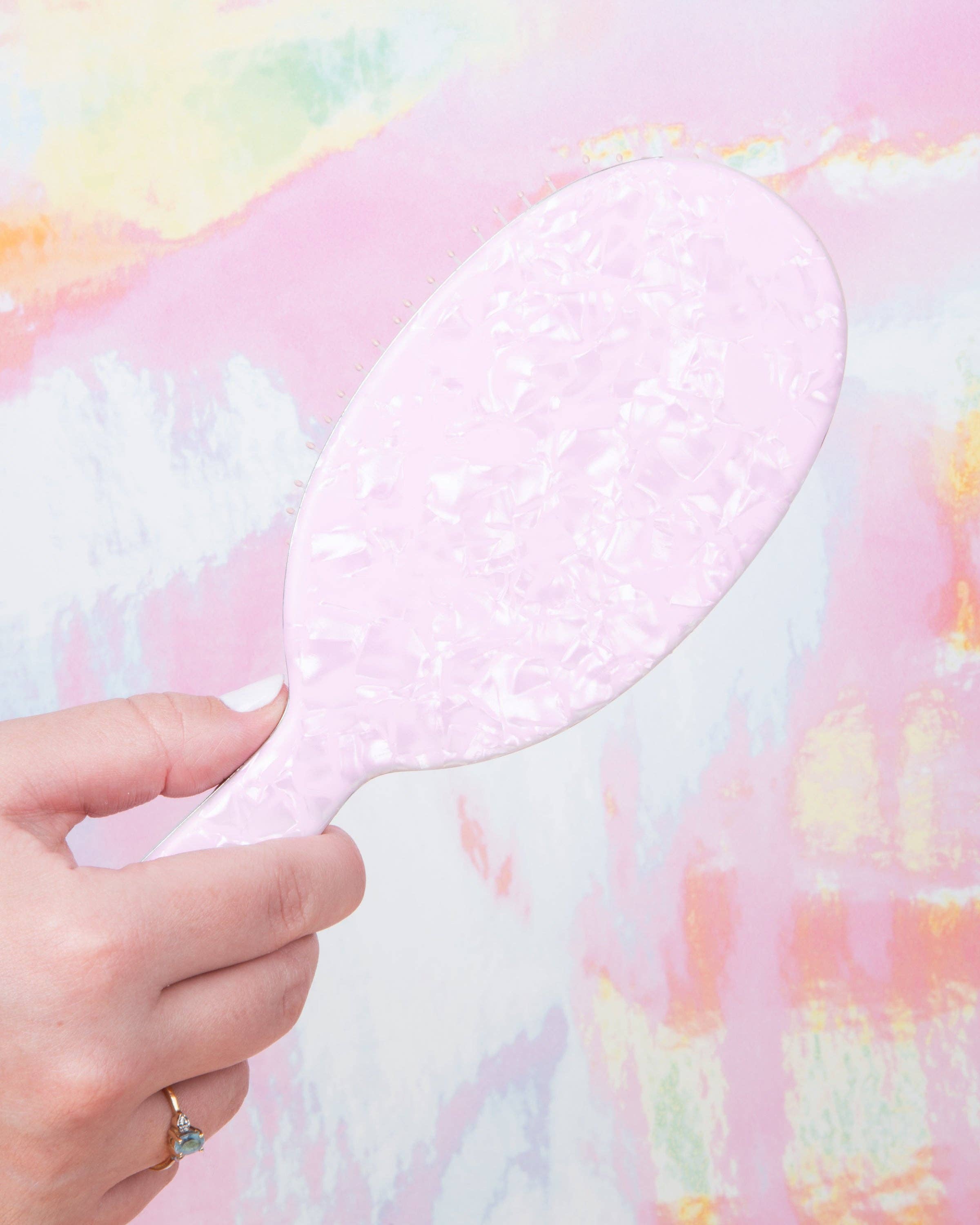 Framar Hair Brushes & Hair Accessories - Vente Peigne/brosse à cheveux - Brosse démêlante iridescente FRAMAR, brosse démêlante pour cheveux mouillés5