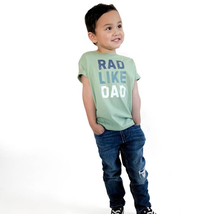 Sweet Wink - Wholesale Screen Printed T-Shirt - Kids - Rad Like Dad Short Sleeve T-Shirt - Father's Day - Kids6