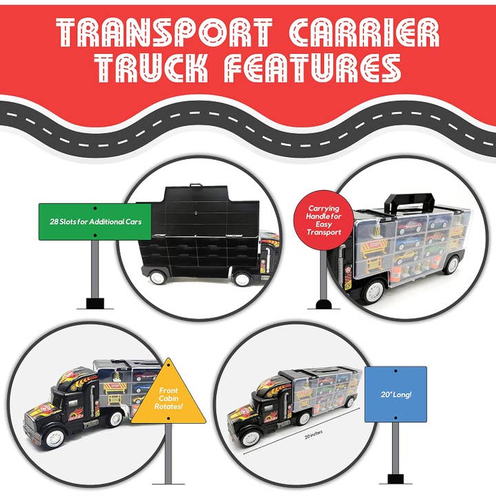 ToyVelt - Wholesale Toy Car/Truck - Kids - ToyVelt | Transport Truck Toy | 12 Pieces