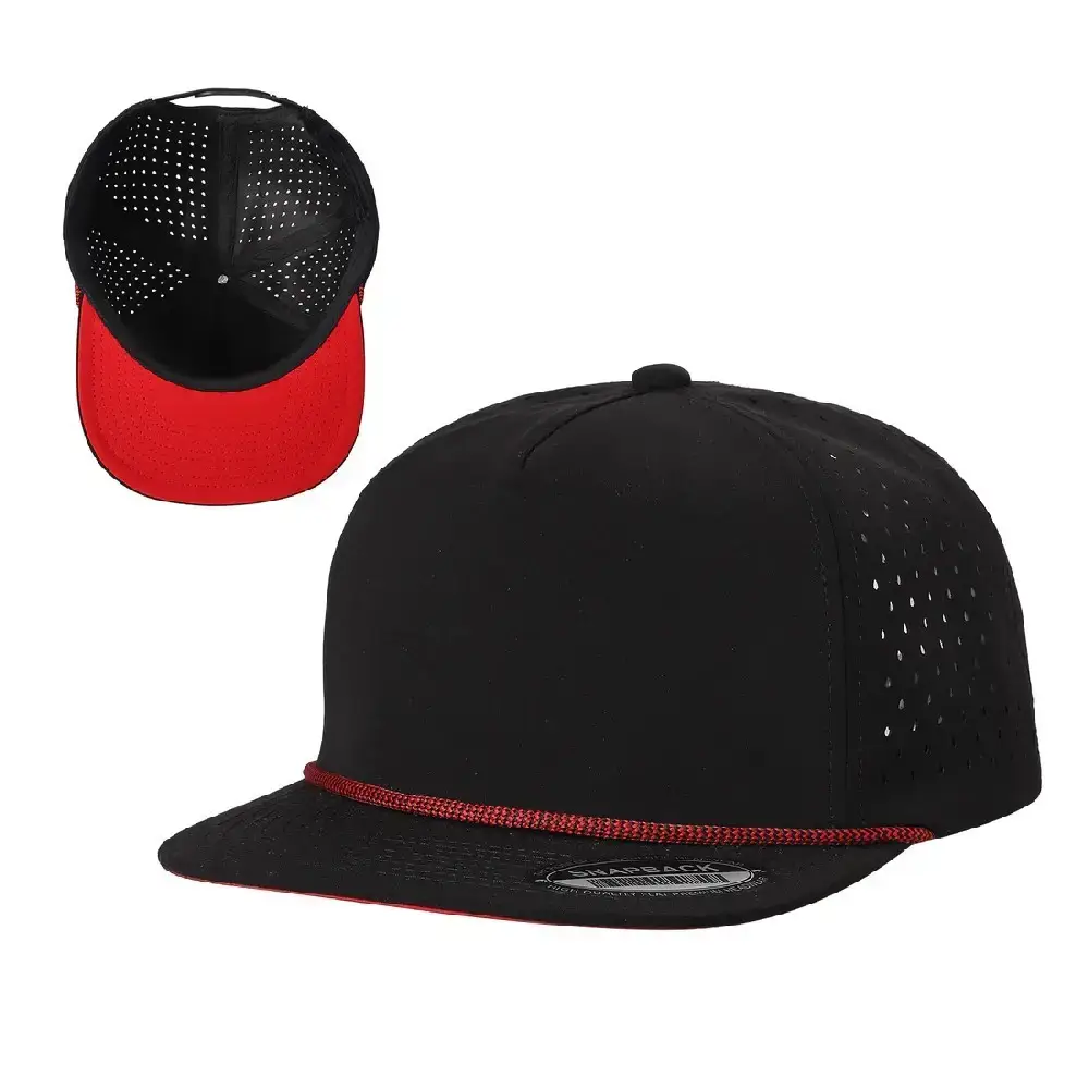 DOBBI - Wholesale Baseball Cap - Unisex - 5 Panel Water Proof Hat with Rope13