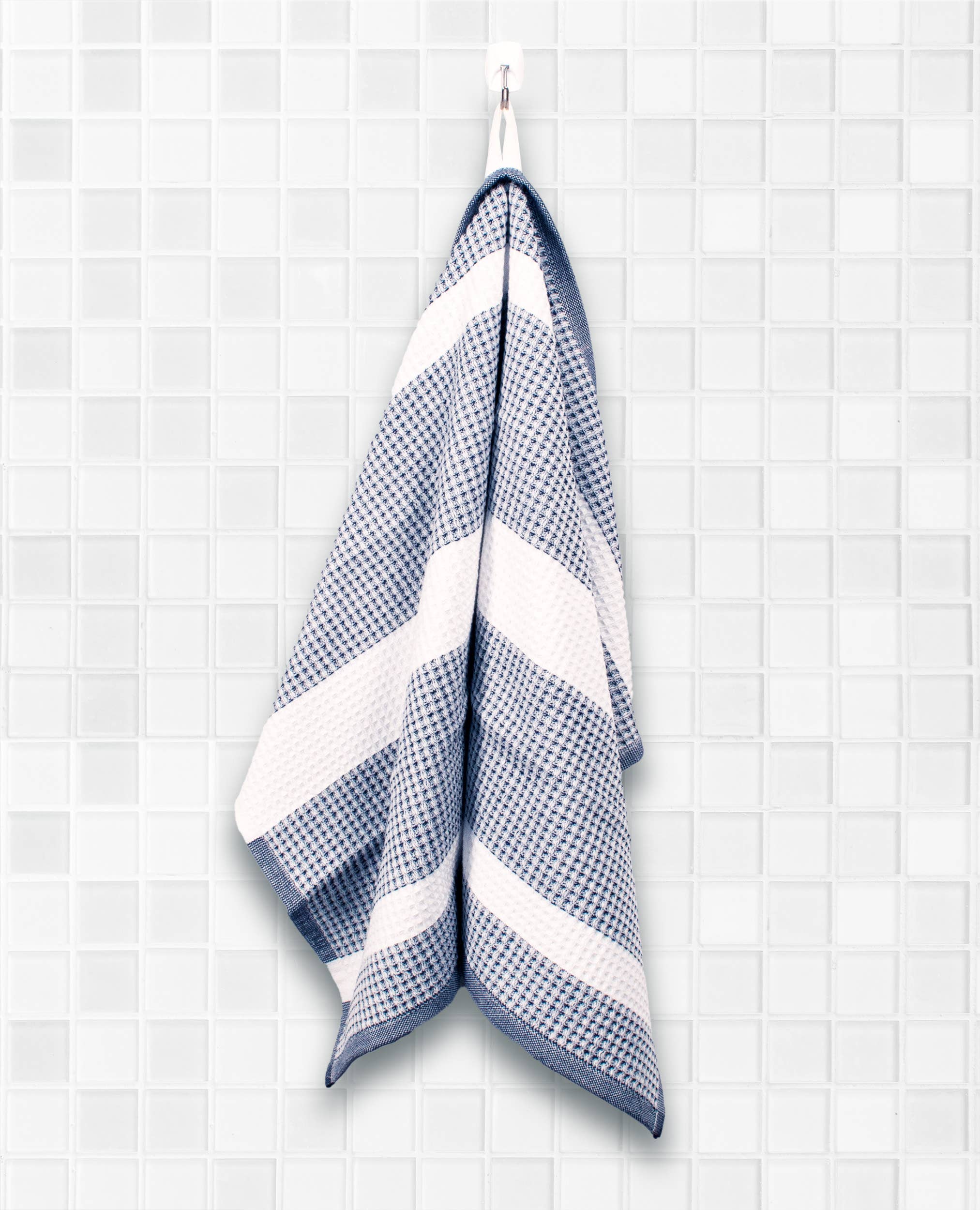 Blue MU Kitchen Waffle Terry Towels 2/ST Navy for wholesale on Faire2