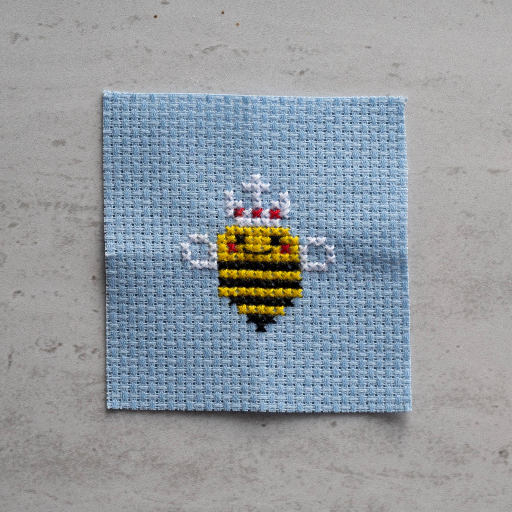 Marvling Bros Ltd - Wholesale Embroidery/Cross Stitch Supplies - Kawaii Queen Bee Mini Cross Stitch Kit6