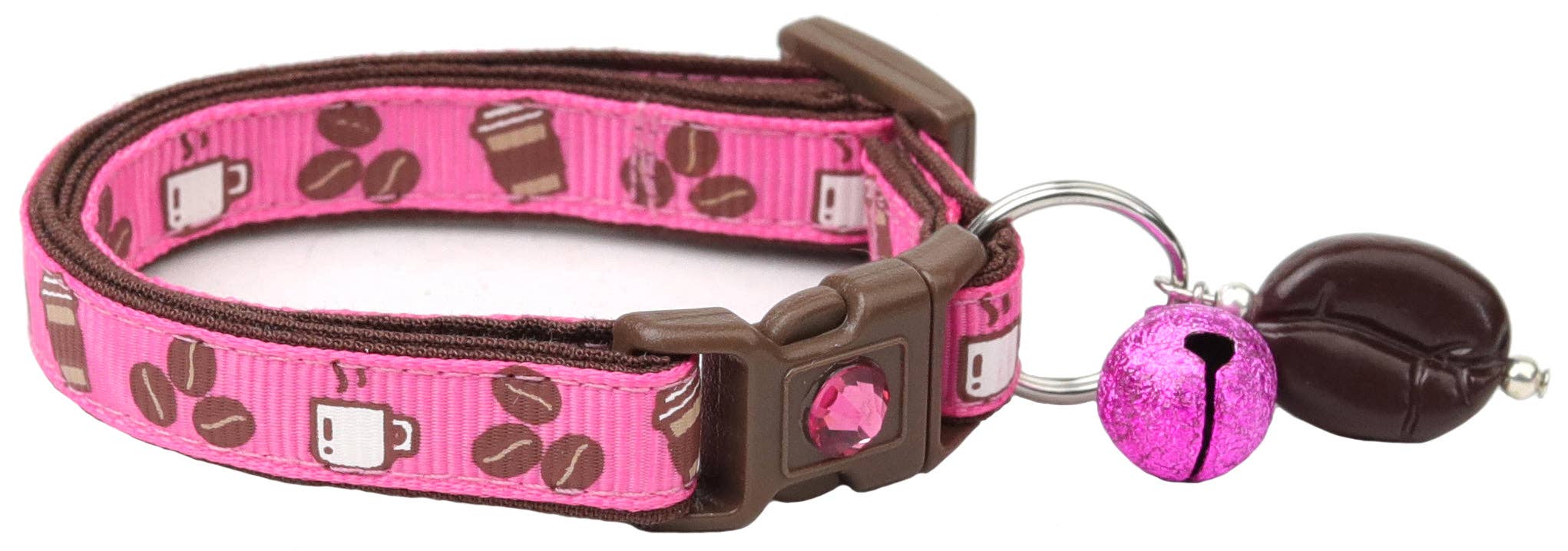 From Pugs to Persians Pet Accessories, LLC - Wholesale Pet Collar - Cat - Coffee Beans Breakaway Cat Collar53