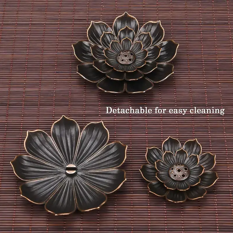 Magnifique Hearts – Großhandel Räucherstäbchenhalter – Lotusförmiger Räucherstäbchenhalter und Räuchergefäß, Wohnkultur7