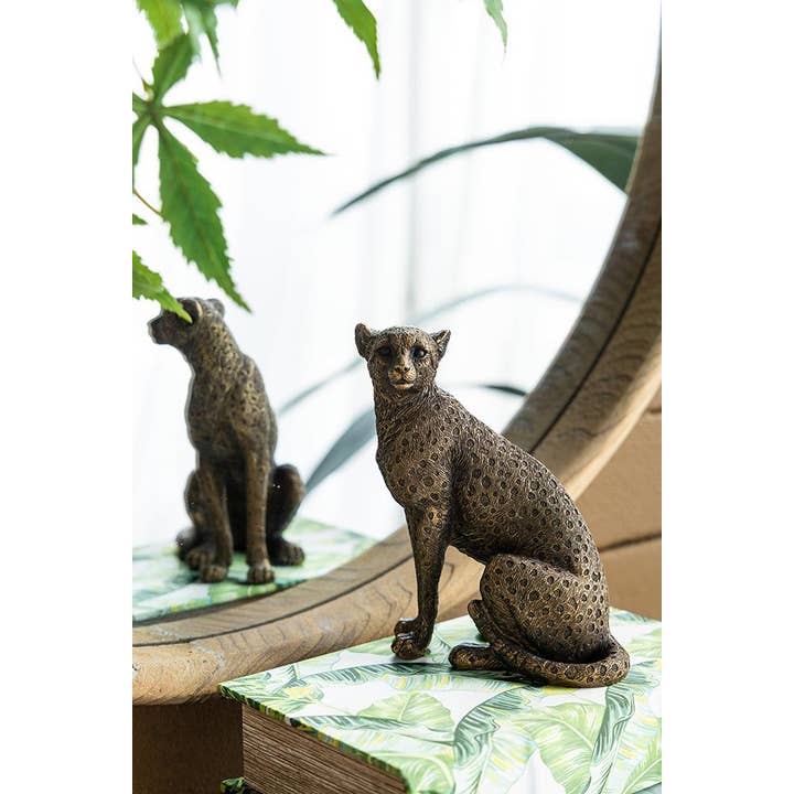 A&B Home Group Inc. - Wholesale Decoratief beeldje - Panter van koper, 15 cm13