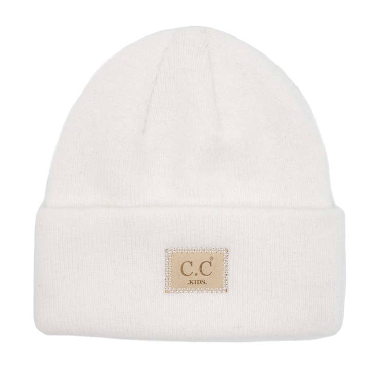 Fashion City - Wholesale Beanie – Kids - Kids Suede Patch Heather Classic Beanie5