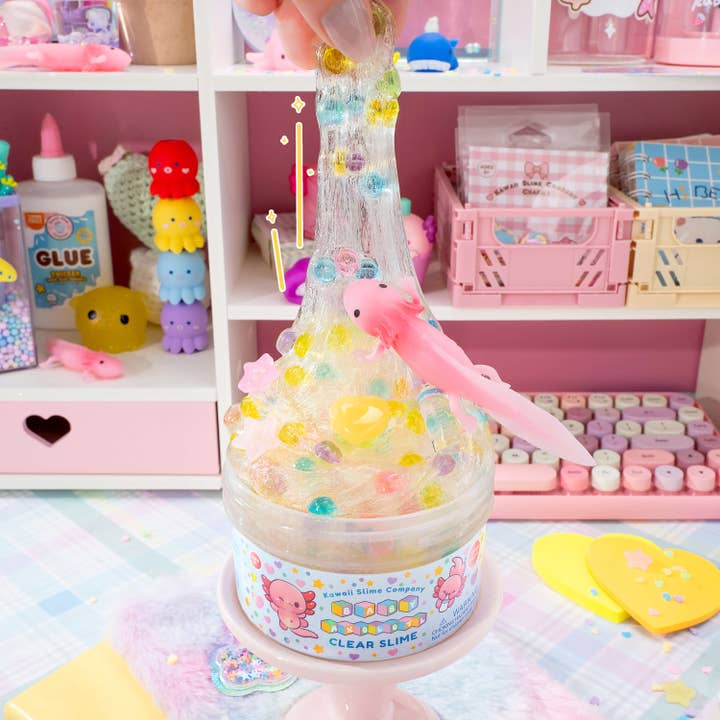 Kawaii Slime Company - Vendita all'ingrosso Plastilina/slime - Bambini - Slime Cupola Trasparente con Firma Baby Axolotl™ (4 pezzi/confezione)2