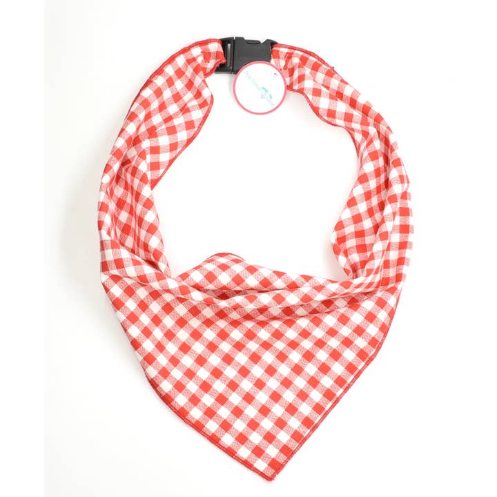 Red Gingham Scarf for wholesale by Dog Collar World
