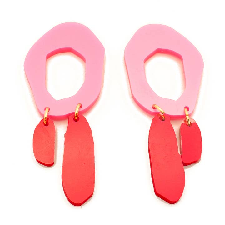 dconstruct – Engroshandel Hængeøreringe og creoløreringe – Metalliske asymmetriske dråbeøreringe3