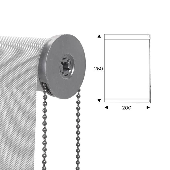 cortina enrollable 200cm blanco para venta al por mayor de Rocada Spain