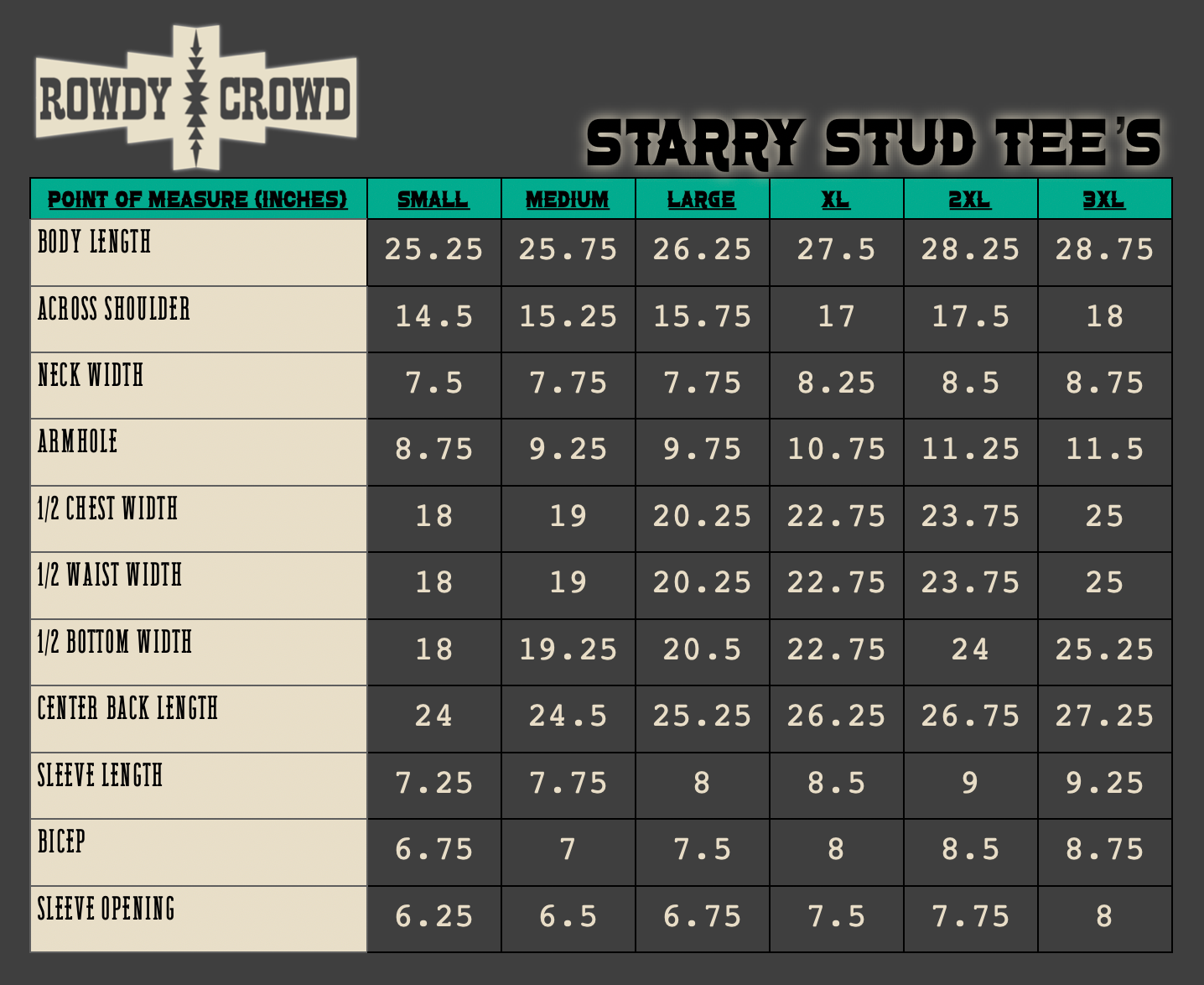 Rowdy Crowd Clothing - Wholesale T-Shirt - Women's - MOCHA- Starry Stud Tee3