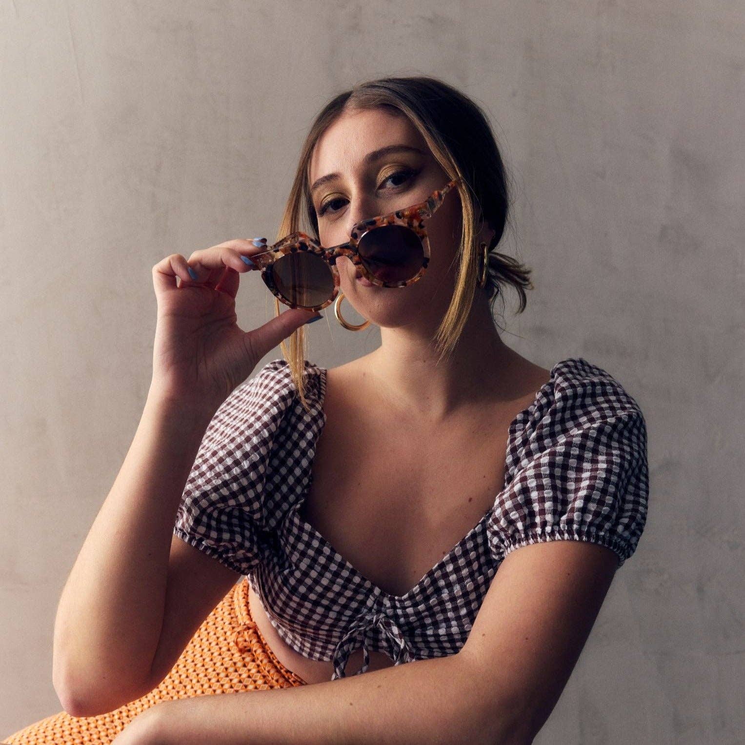 SARDINE - Venta al por mayor Gafas de sol - Mujer - SARDINE - Aster - Gafas de Sol con Montura de Caparazón de Tortuga Terra Fawna1