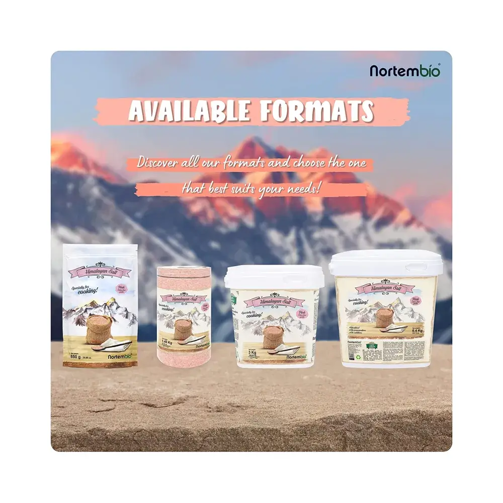 NORTEM BIOTECHNOLOGY GROUP - Wholesale Salt - Himalayan Pink Salt 4X200 G. Fine. 100% Natural3
