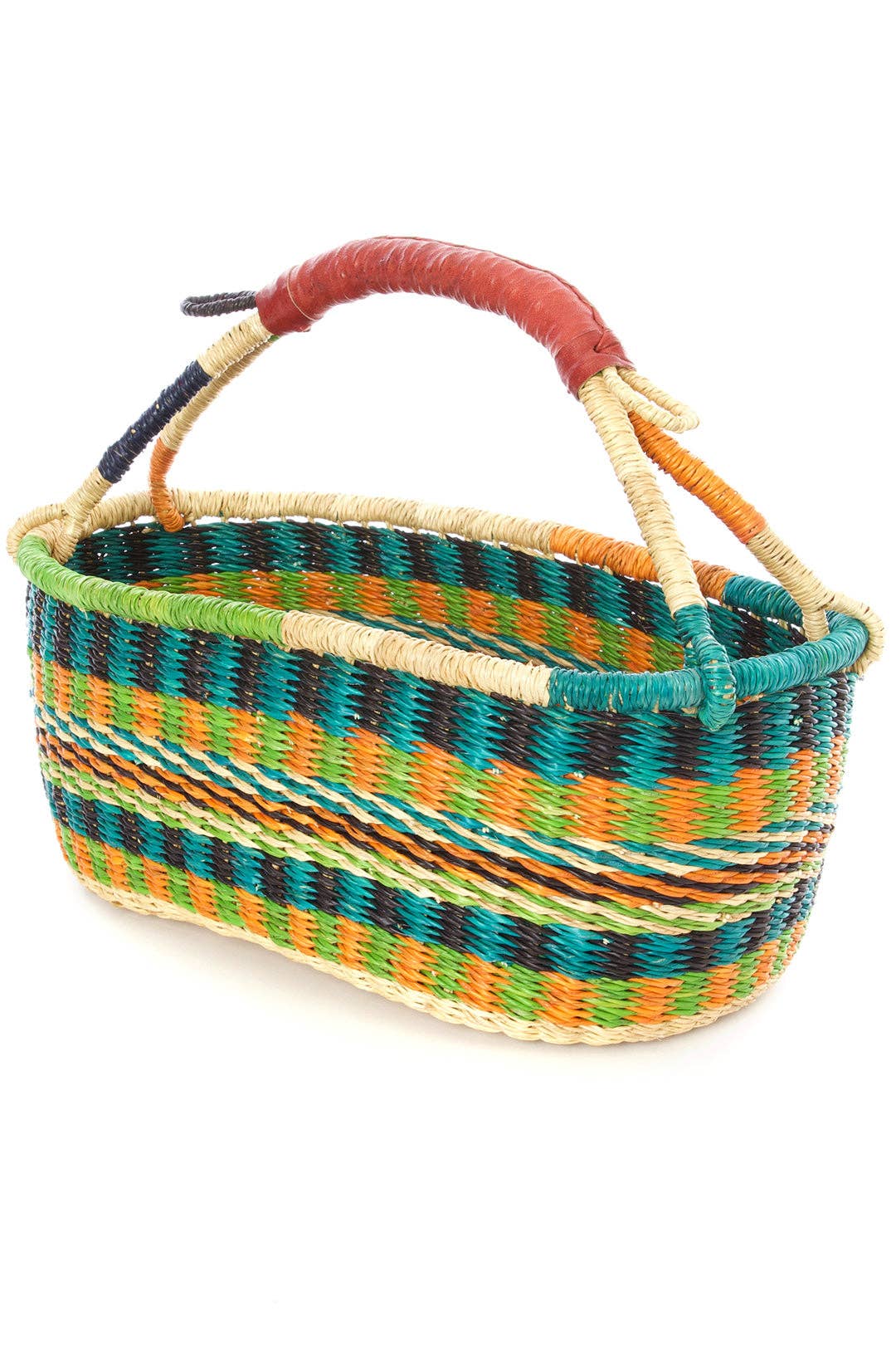 Swahili | AFRICAN MODERN - Wholesale Picnic Basket - Assorted Ghanaian Bolga Berry Picking Basket4