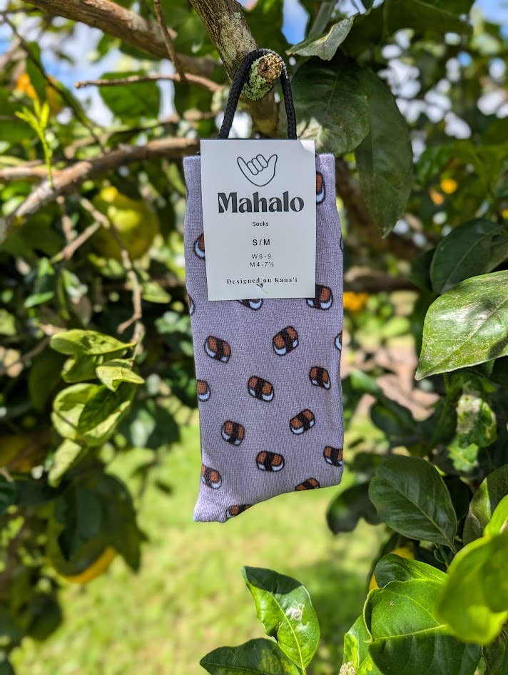 Koloa Farms - Wholesale Socks - Unisex - Musubi Sushi Spam Large socks, Fun tropical, Hawaiian sock6