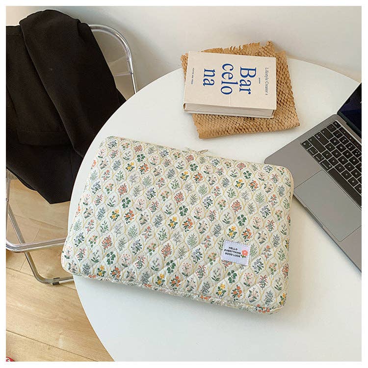Dipped Shop - Wholesale Laptop/Tablet Case - Women's - Flower Love Print Cute Laptop Ipad Bag DPB29245