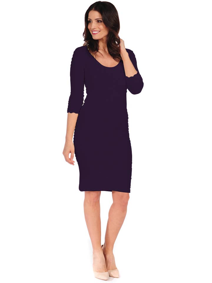 TINA Stephens Italy/Tees By Tina - Wholesale Dress – Women's - Scoop Neck Crinkle Dress (The Miracle Dress!) (19DP)7