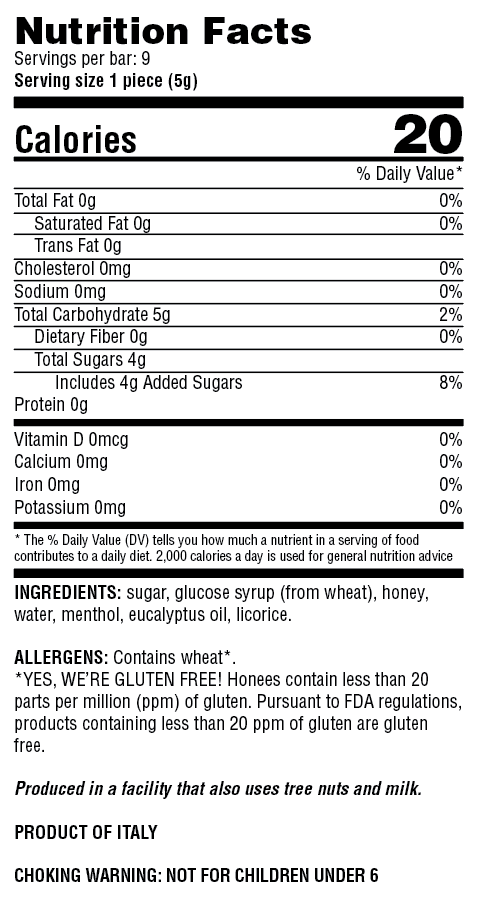 Andre Prost Inc. - Wholesale Lozenges/Cough Drops - HONEES™ Honey Menthol Eucalyptus Bars3